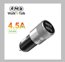 AMB 2USB Car Charger 4.5A (Model: CR-005)